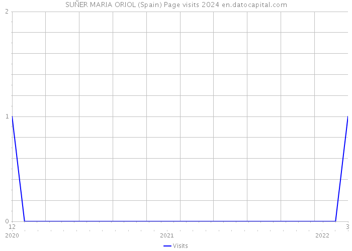 SUÑER MARIA ORIOL (Spain) Page visits 2024 