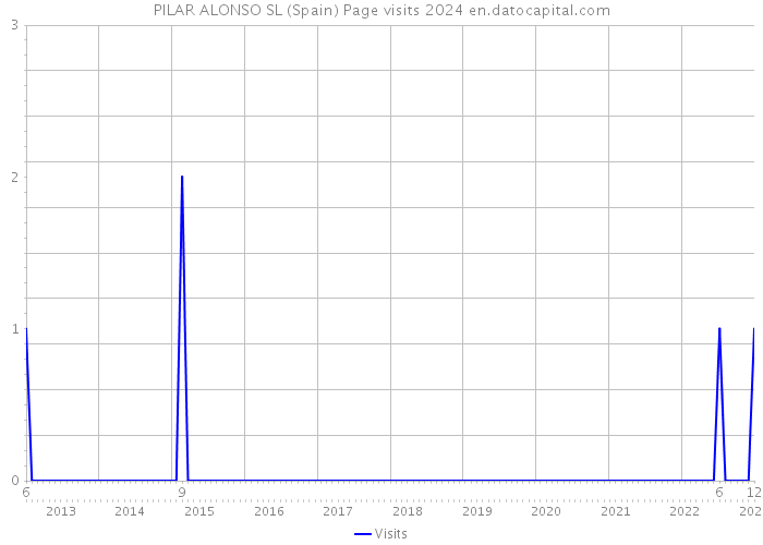 PILAR ALONSO SL (Spain) Page visits 2024 