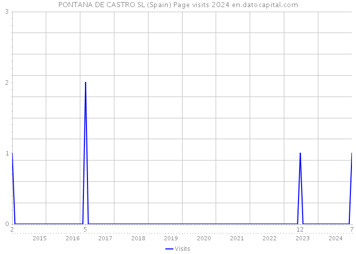 PONTANA DE CASTRO SL (Spain) Page visits 2024 