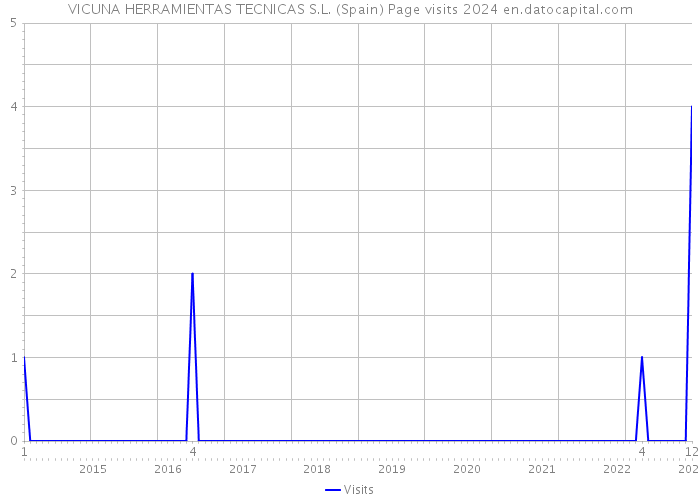 VICUNA HERRAMIENTAS TECNICAS S.L. (Spain) Page visits 2024 