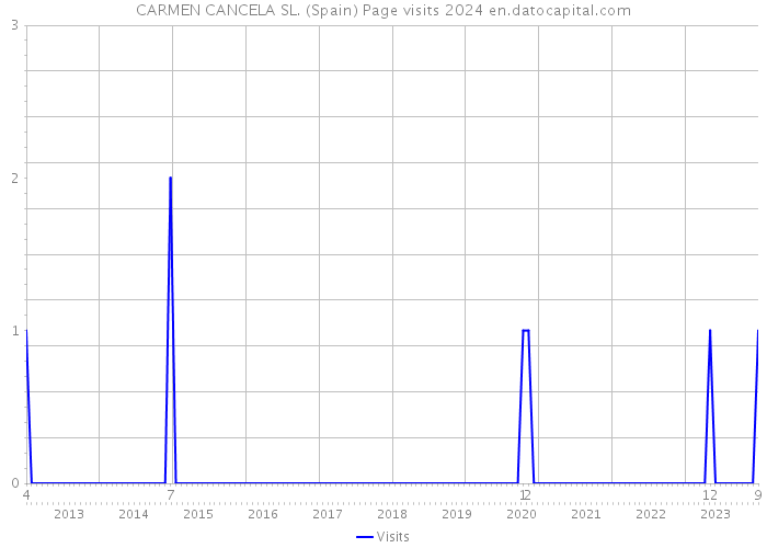 CARMEN CANCELA SL. (Spain) Page visits 2024 