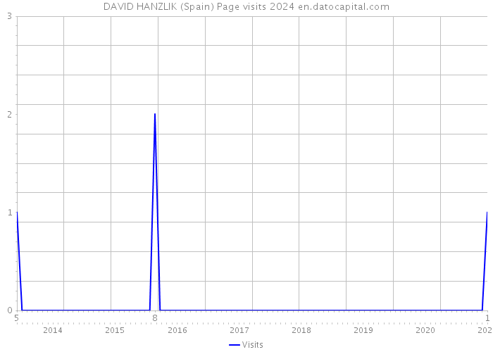 DAVID HANZLIK (Spain) Page visits 2024 