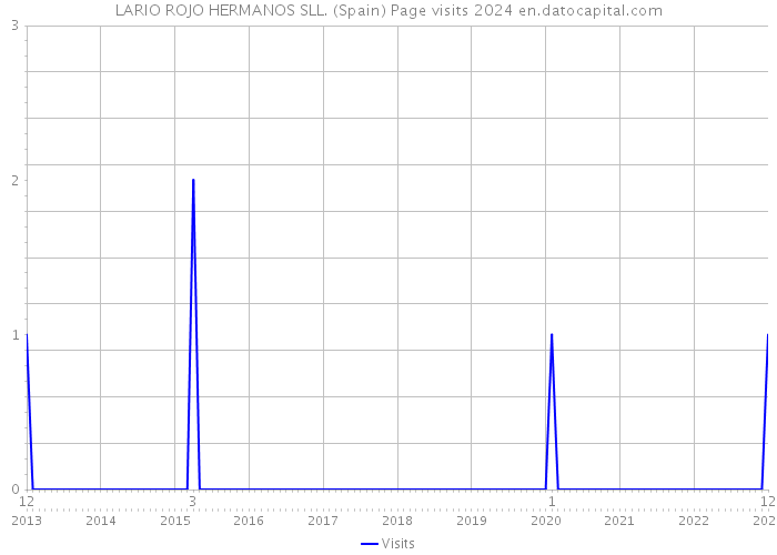 LARIO ROJO HERMANOS SLL. (Spain) Page visits 2024 