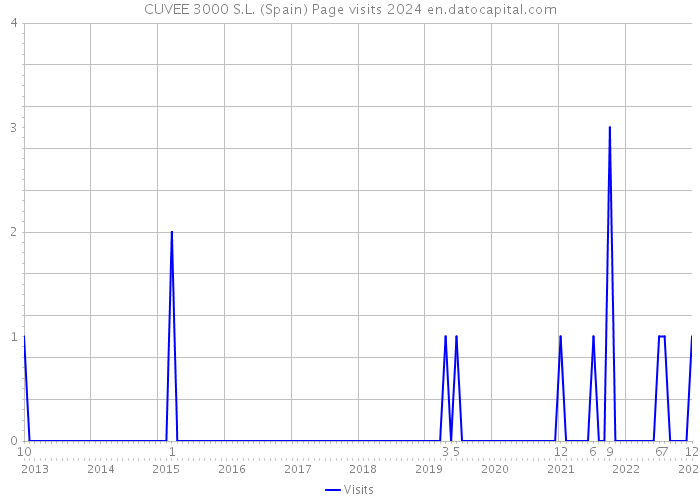 CUVEE 3000 S.L. (Spain) Page visits 2024 