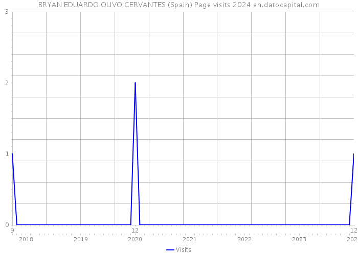 BRYAN EDUARDO OLIVO CERVANTES (Spain) Page visits 2024 