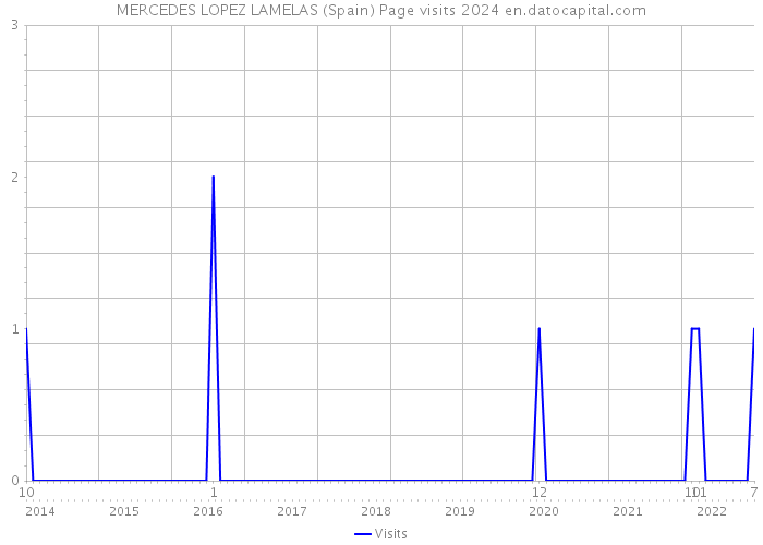 MERCEDES LOPEZ LAMELAS (Spain) Page visits 2024 