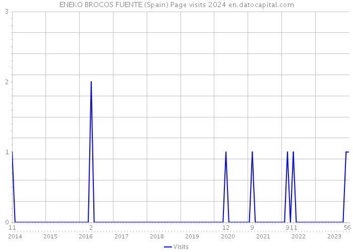 ENEKO BROCOS FUENTE (Spain) Page visits 2024 