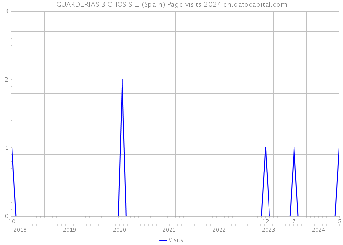 GUARDERIAS BICHOS S.L. (Spain) Page visits 2024 