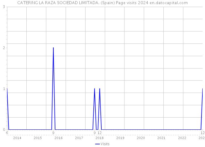 CATERING LA RAZA SOCIEDAD LIMITADA. (Spain) Page visits 2024 