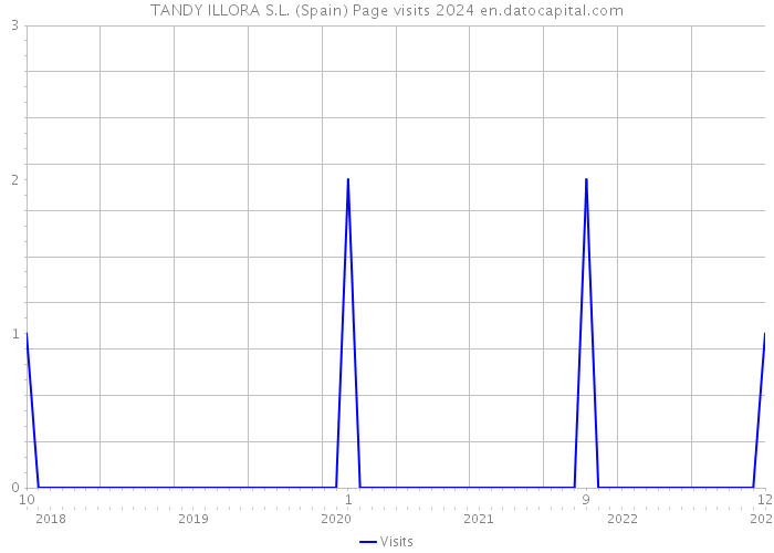 TANDY ILLORA S.L. (Spain) Page visits 2024 