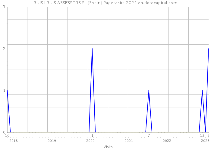 RIUS I RIUS ASSESSORS SL (Spain) Page visits 2024 