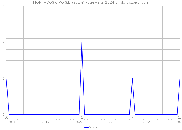 MONTADOS CIRO S.L. (Spain) Page visits 2024 