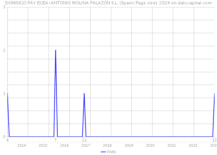 DOMINGO PAY EGEA-ANTONIO MOLINA PALAZON S.L. (Spain) Page visits 2024 