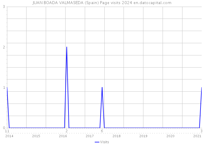 JUAN BOADA VALMASEDA (Spain) Page visits 2024 