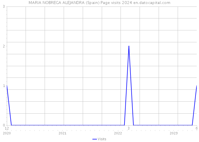 MARIA NOBREGA ALEJANDRA (Spain) Page visits 2024 