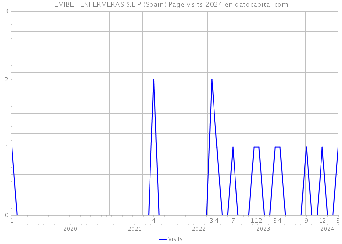 EMIBET ENFERMERAS S.L.P (Spain) Page visits 2024 