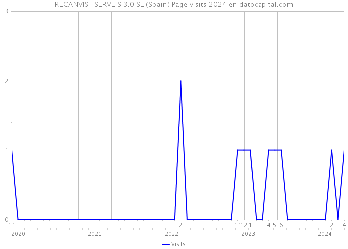 RECANVIS I SERVEIS 3.0 SL (Spain) Page visits 2024 