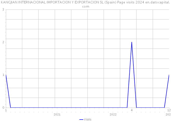 KANGJIAN INTERNACIONAL IMPORTACION Y EXPORTACION SL (Spain) Page visits 2024 