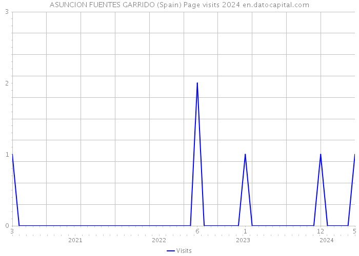 ASUNCION FUENTES GARRIDO (Spain) Page visits 2024 