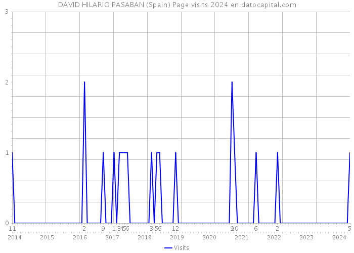 DAVID HILARIO PASABAN (Spain) Page visits 2024 