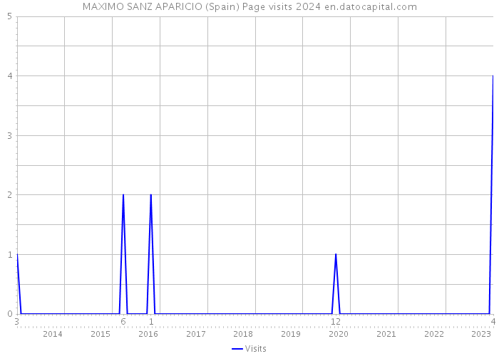 MAXIMO SANZ APARICIO (Spain) Page visits 2024 