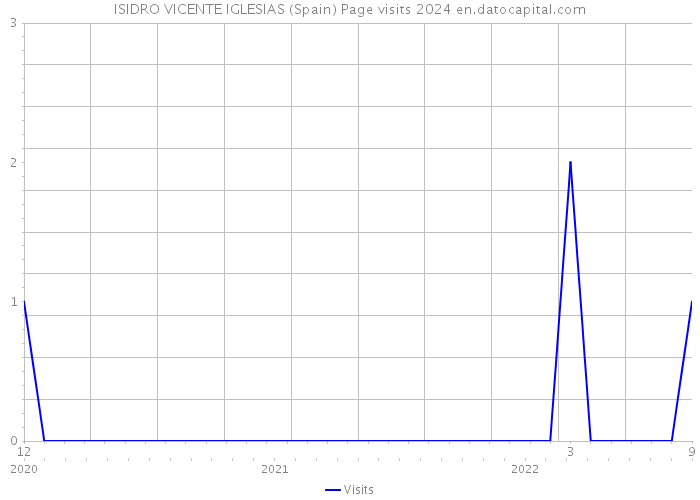 ISIDRO VICENTE IGLESIAS (Spain) Page visits 2024 