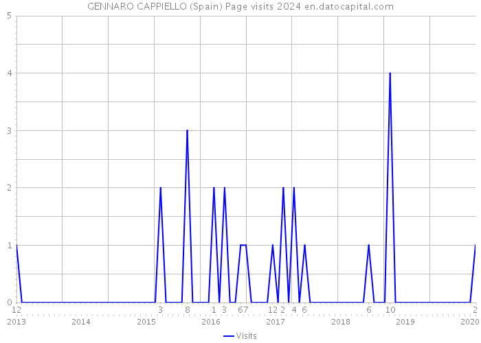 GENNARO CAPPIELLO (Spain) Page visits 2024 