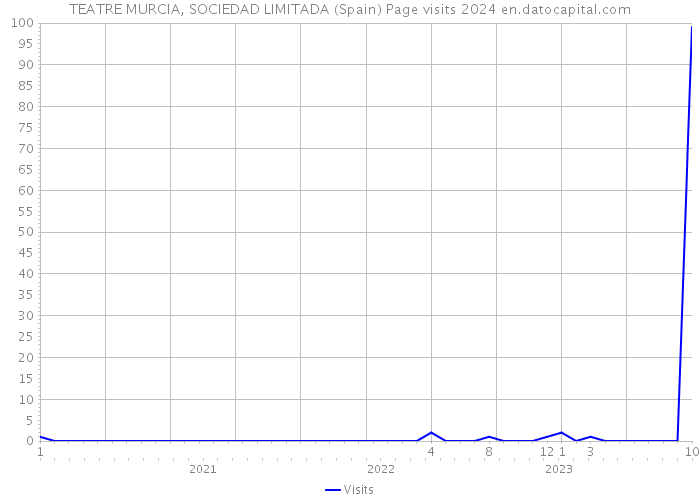 TEATRE MURCIA, SOCIEDAD LIMITADA (Spain) Page visits 2024 