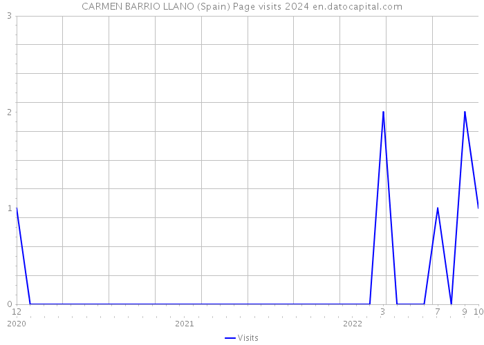 CARMEN BARRIO LLANO (Spain) Page visits 2024 