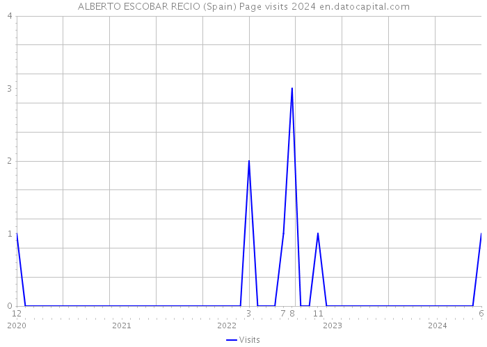 ALBERTO ESCOBAR RECIO (Spain) Page visits 2024 