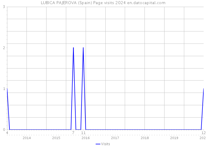 LUBICA PAJEROVA (Spain) Page visits 2024 