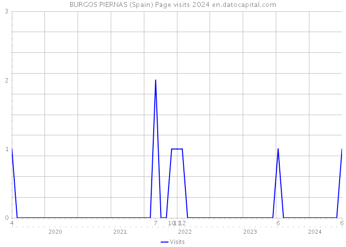 BURGOS PIERNAS (Spain) Page visits 2024 