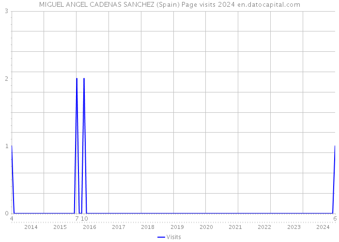 MIGUEL ANGEL CADENAS SANCHEZ (Spain) Page visits 2024 