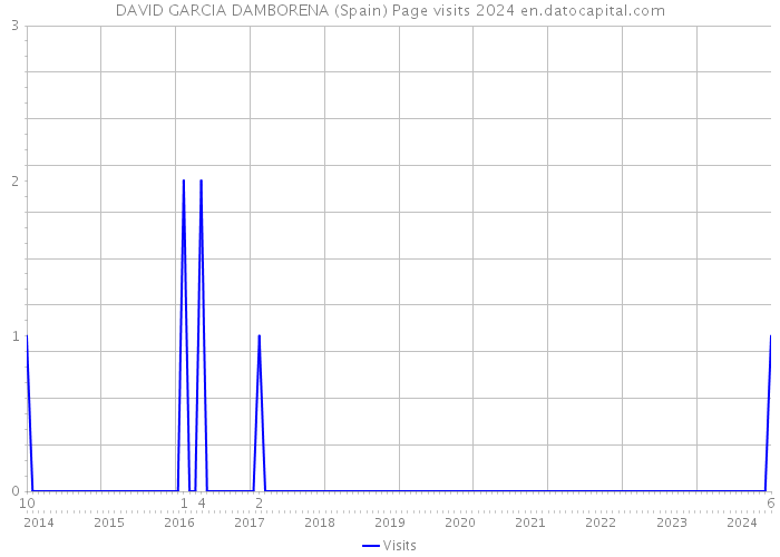 DAVID GARCIA DAMBORENA (Spain) Page visits 2024 