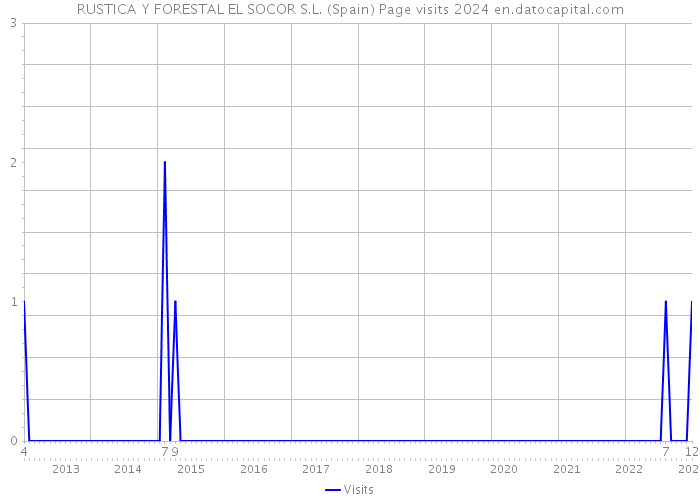 RUSTICA Y FORESTAL EL SOCOR S.L. (Spain) Page visits 2024 