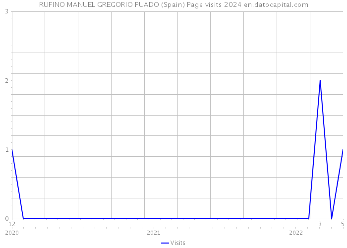 RUFINO MANUEL GREGORIO PUADO (Spain) Page visits 2024 