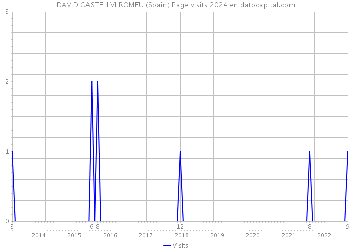 DAVID CASTELLVI ROMEU (Spain) Page visits 2024 