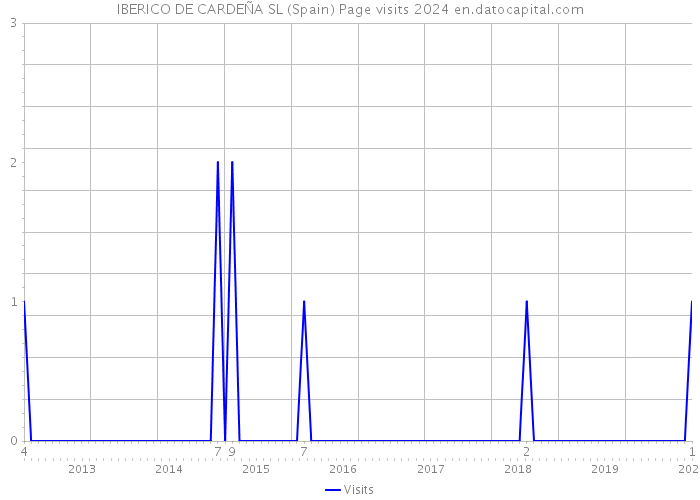 IBERICO DE CARDEÑA SL (Spain) Page visits 2024 