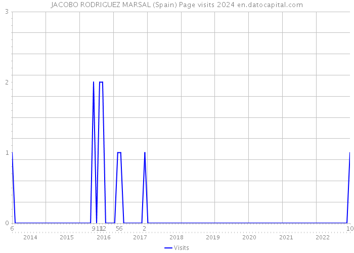 JACOBO RODRIGUEZ MARSAL (Spain) Page visits 2024 