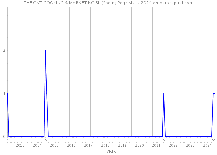 THE CAT COOKING & MARKETING SL (Spain) Page visits 2024 