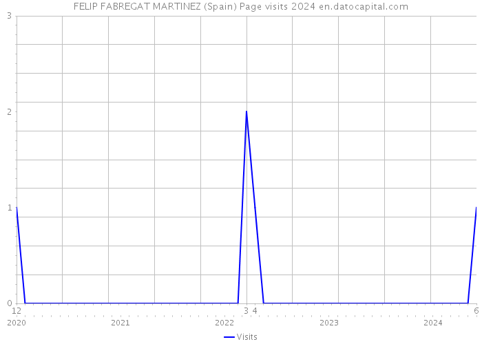 FELIP FABREGAT MARTINEZ (Spain) Page visits 2024 