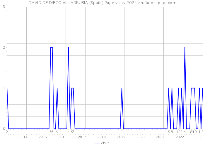 DAVID DE DIEGO VILLARRUBIA (Spain) Page visits 2024 
