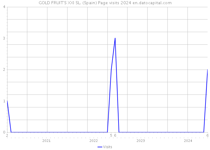 GOLD FRUIT'S XXI SL. (Spain) Page visits 2024 