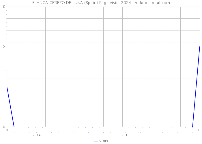 BLANCA CEREZO DE LUNA (Spain) Page visits 2024 