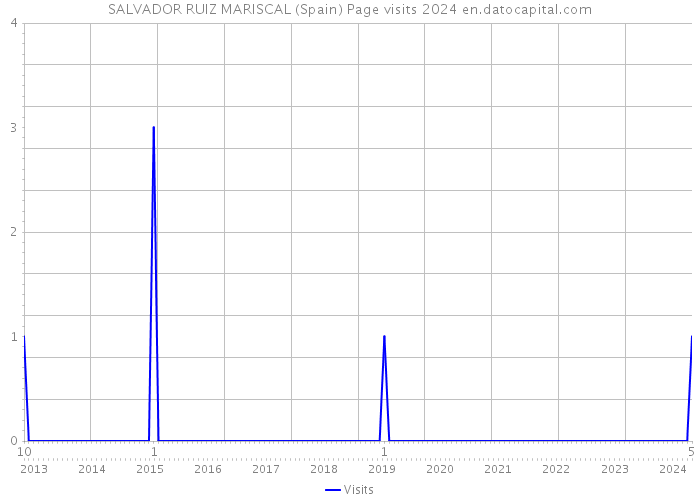 SALVADOR RUIZ MARISCAL (Spain) Page visits 2024 