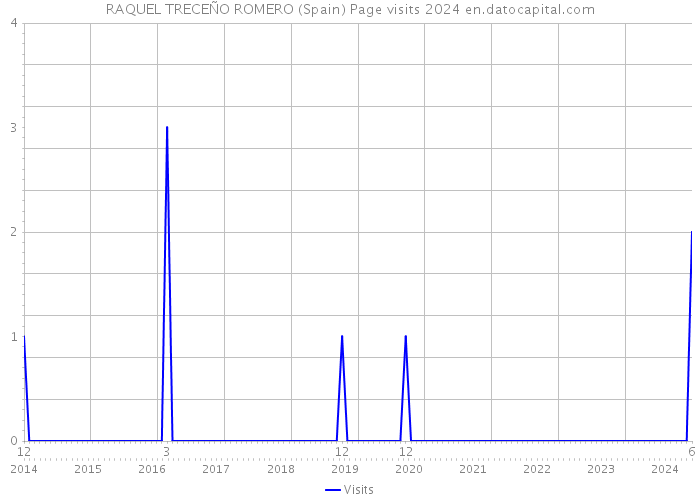 RAQUEL TRECEÑO ROMERO (Spain) Page visits 2024 