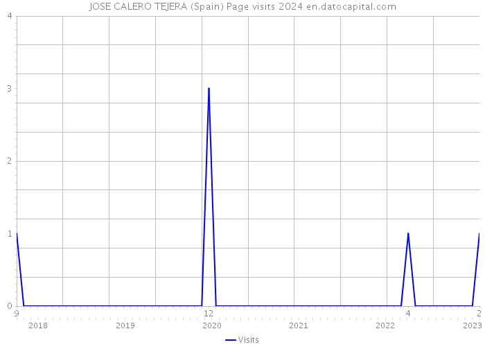 JOSE CALERO TEJERA (Spain) Page visits 2024 