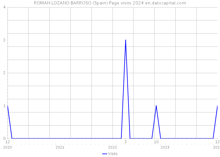 ROMAN LOZANO BARROSO (Spain) Page visits 2024 
