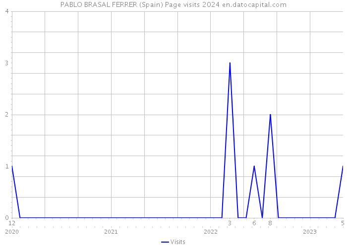 PABLO BRASAL FERRER (Spain) Page visits 2024 