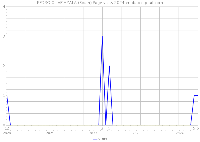 PEDRO OLIVE AYALA (Spain) Page visits 2024 